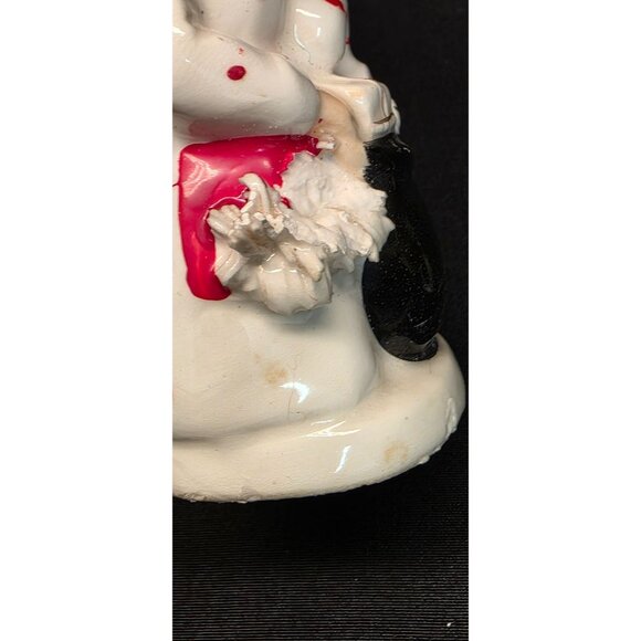 Vintage MCM Napco Spaghetti Trim Santa & Mrs. Claus Salt & Pepper Shaker Set - Picture 9 of 11